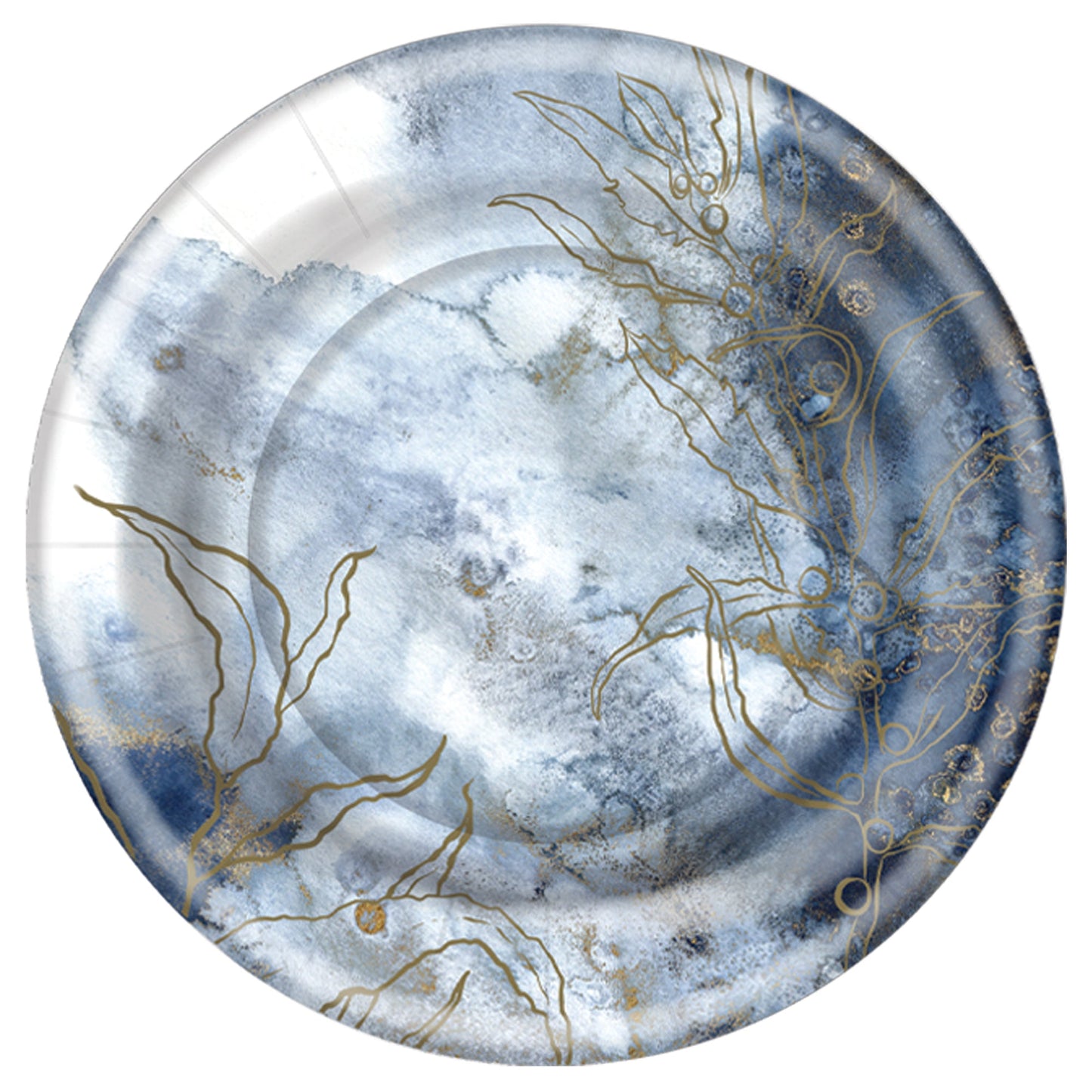 Watercolor Deluxe Paper Round Dinnerware - King Zak