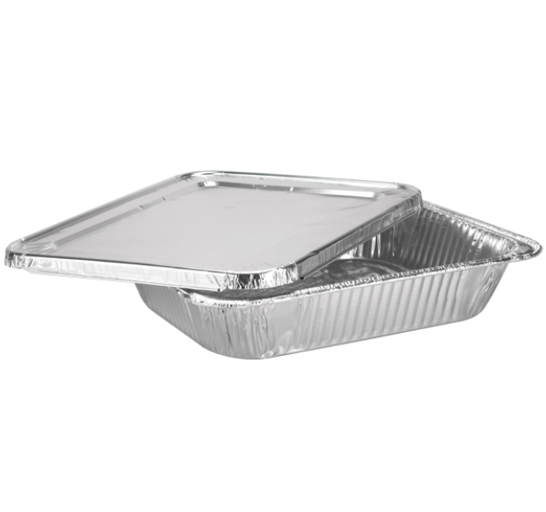 Standard Half Size Foil Steam Table Pans 9X13 [Lid Options Available]