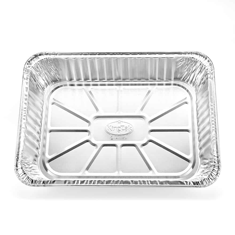 Home Plus 6392138 10.62 x 14.43 in. Durable Foil Lasagna Pan with Lid -  Silver- pack of 12, 12 - Kroger