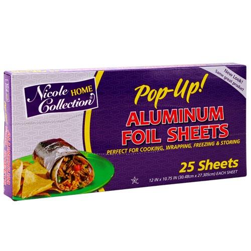 Aluminum 12" x 10.75" Pop Up Foil Sheets 