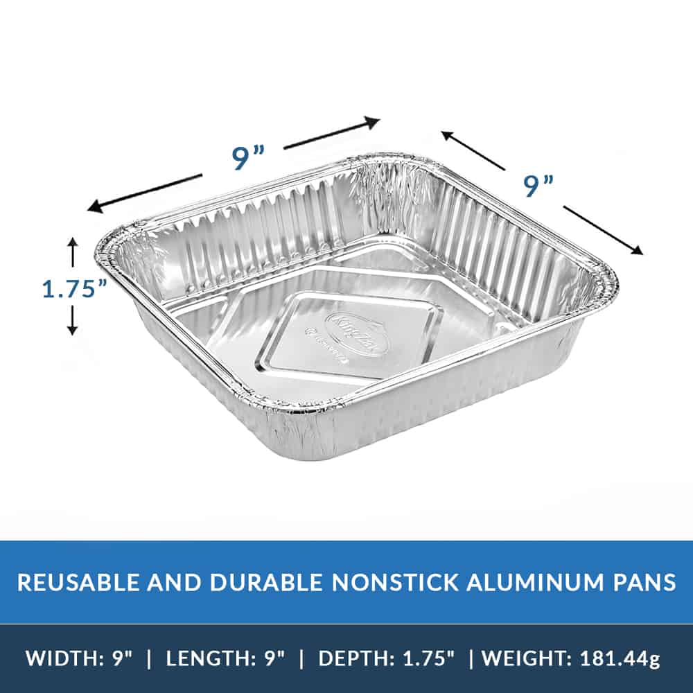 Premium Heavy Weight Aluminum 9 Square, Deep Cake Pan [500 Count] – King  Zak