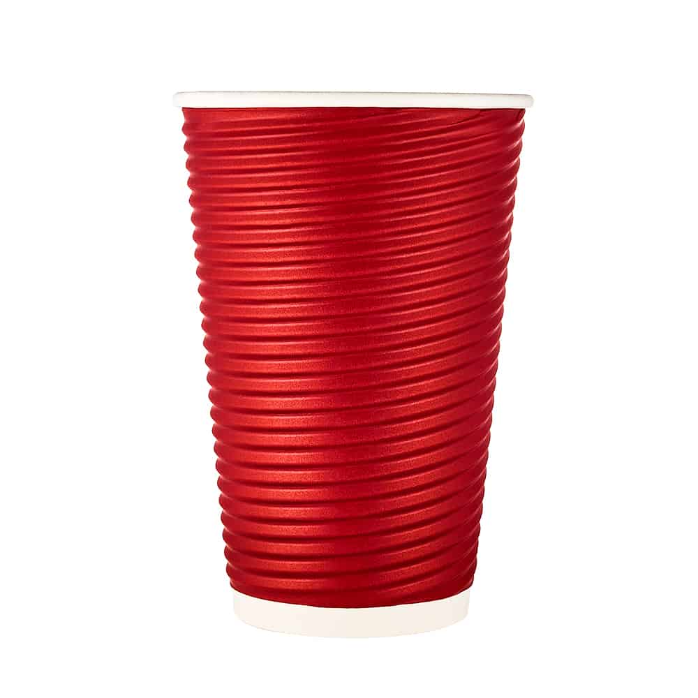 Premium Quality Paper Ripple Hot Cups<br/>Size Options: 12oz Hot Cup and 16oz Hot Cup