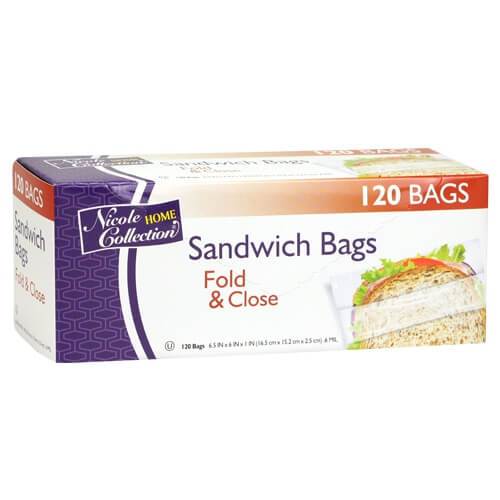 Premium Heavy Weight Plastic Fold And Close Storage Bags<br/>Size Options: 6.5inchx6inch Storage Bag - King Zak