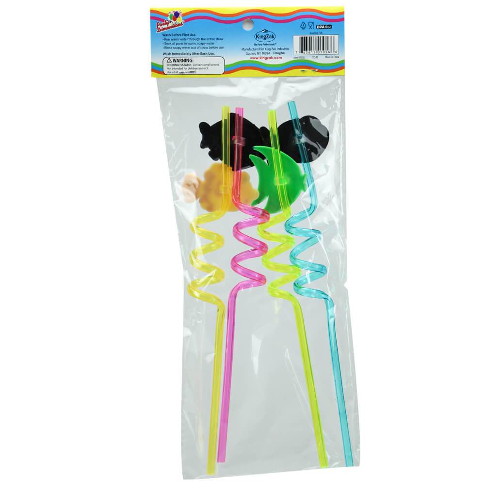 Plastic Unicorn StrawSize Options: Unicorn Straws, Fish Straws
