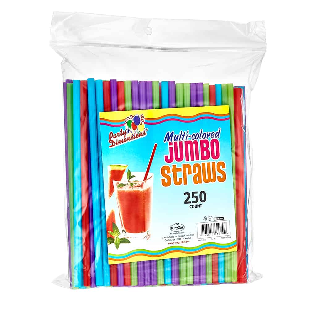 Plastic Jumbo and Mini Straws