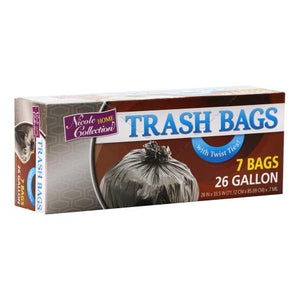 26 Gallon Trash Bags / Black
