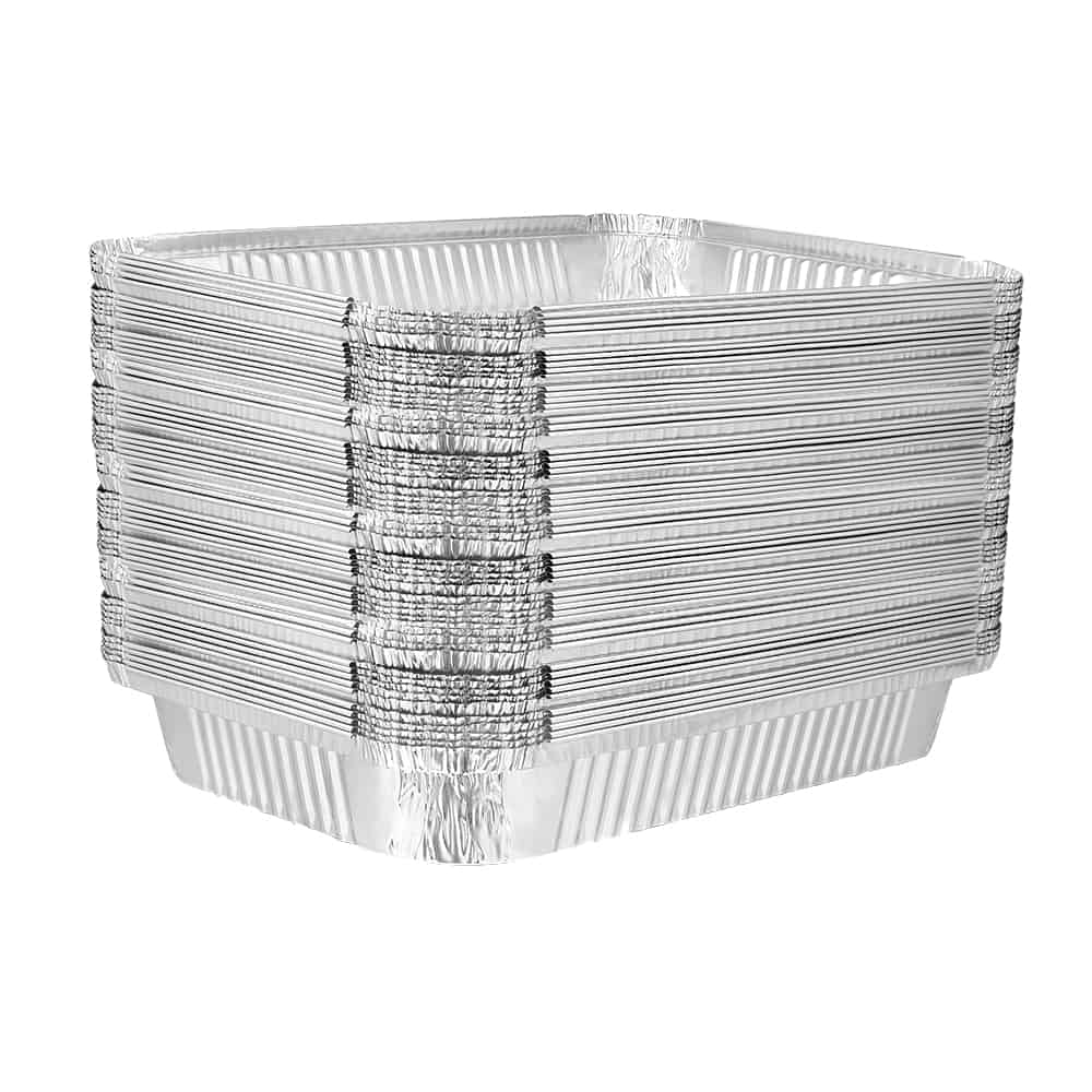 Cheap King Zak Disposable Aluminum Heavy Duty Aluminum Foil Half Size Deep  Pan 12.75 L X 10.375 W X 2.5 D [Lid Option Available] - Official Site -  King Zak Sales Store 
