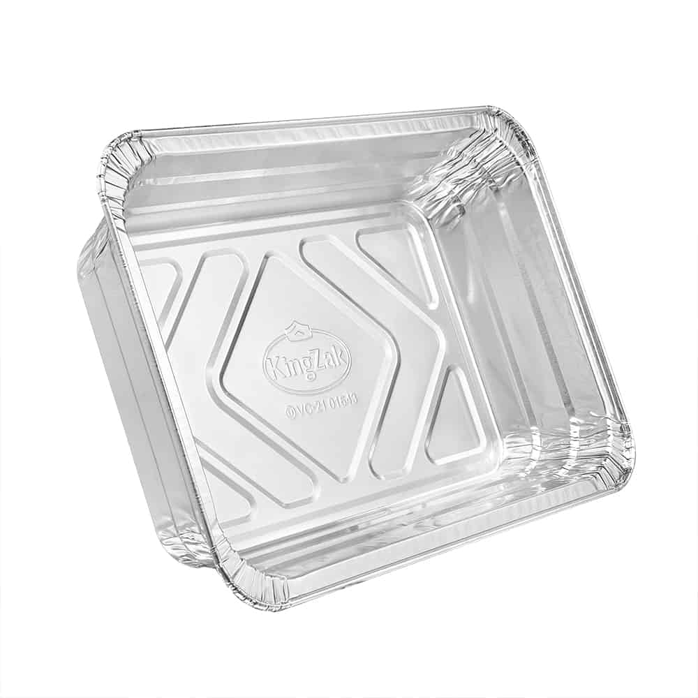 DOBI [50 Pack - 2.25 lb. Foil Pans with Cardboard Lids - Disposable  Aluminum Foil Take-Out Containers with Lids
