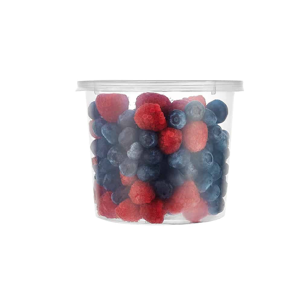 Premium Plastic Microwaveable, Stackable 25oz Deli Containers with Airtight Lids
