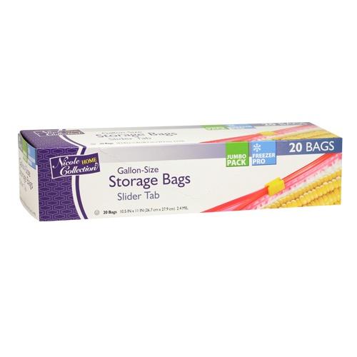 Freezer Bag: 1 gal, Plastic