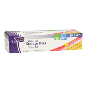 Premium Heavy Weight Plastic Slide Storage Bags<br/>Size Options: 1 Gallon Storage Bag