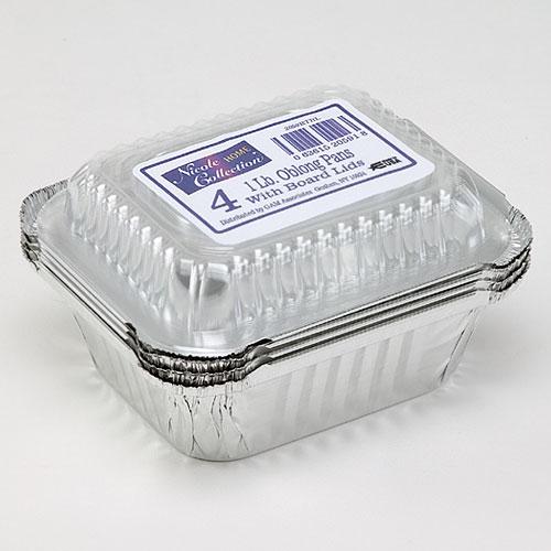 Aluminum Foil 1lb Pan With Plastic Dome Lid