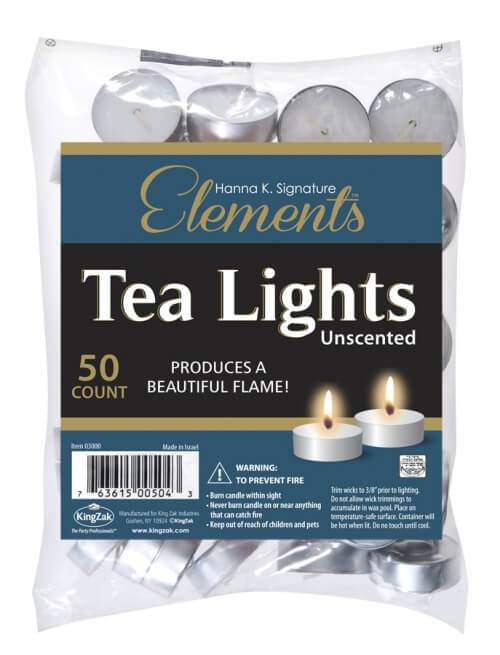 50 Tealights / Unscented