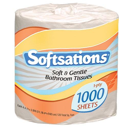 2 Ply Toilet Tissue Roll 1000 Sheet / White