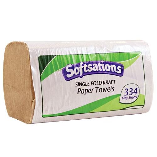 1-Ply Paper Towel 334 Count - King Zak