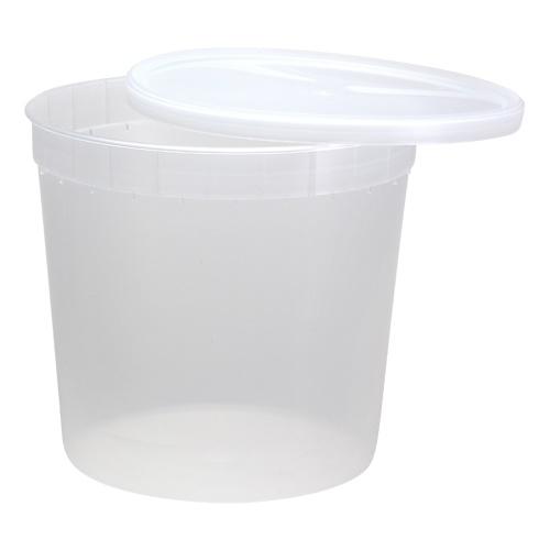 Plasric Container<br/>Size Options: 16oz Container, 32oz Container and 80oz Container