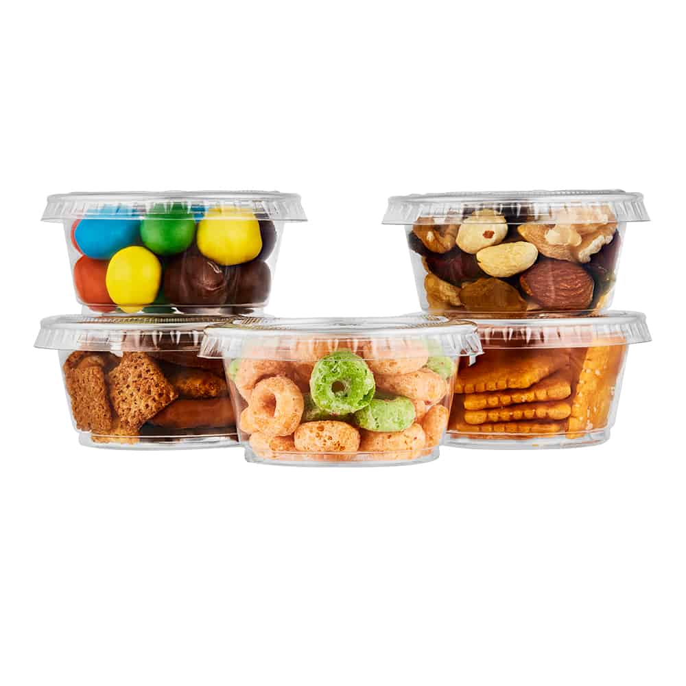 24Packs Food Storage Containers 8 oz Plastic Deli Containers with