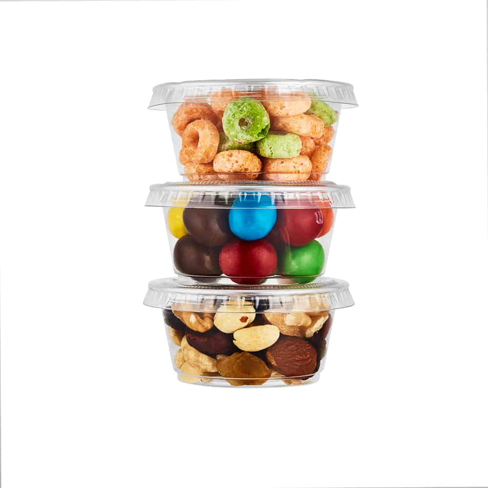 24Packs Food Storage Containers 8 oz Plastic Deli Containers with