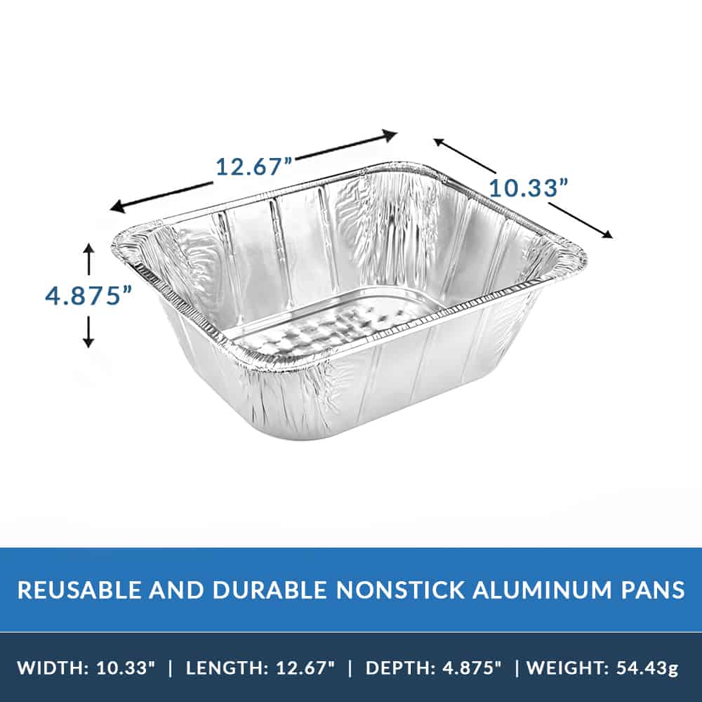 Heavy Duty Aluminum Foil Full Size Medium Pan 20.75 L X 12.75 W X 2. –  King Zak
