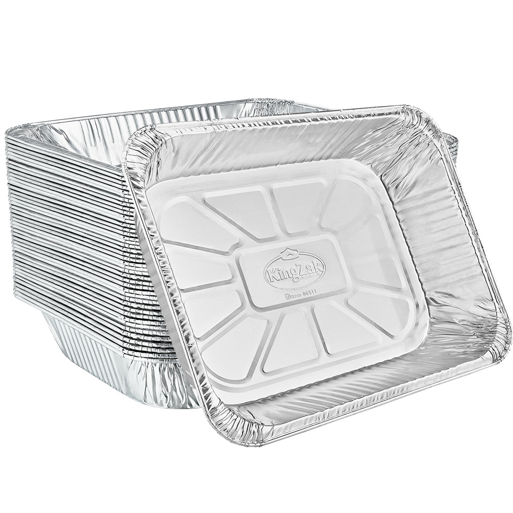 Roaster Ultra Heavy Duty Aluminum Pan (2 Count) - Pristine Party Source