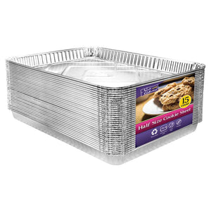Heavy Duty Aluminum Foil Cookie Sheet 17.75" L X 12.75" W X 1.25" D