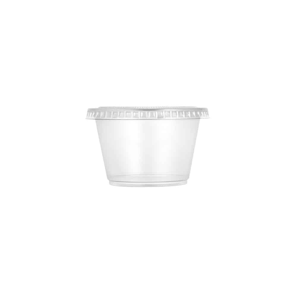 Premium Plastic Portion Cup w/Lid