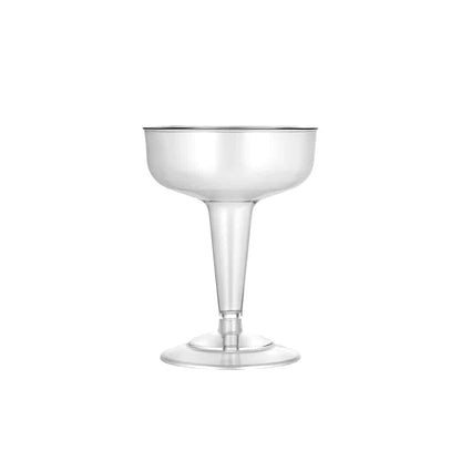 Clear Deluxe Plastic 4oz Champagne Cup