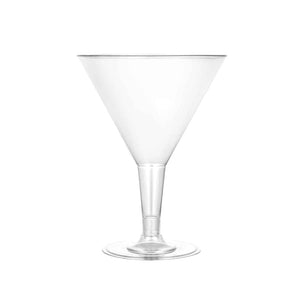 Clear Deluxe Plastic 7oz Martini Cup