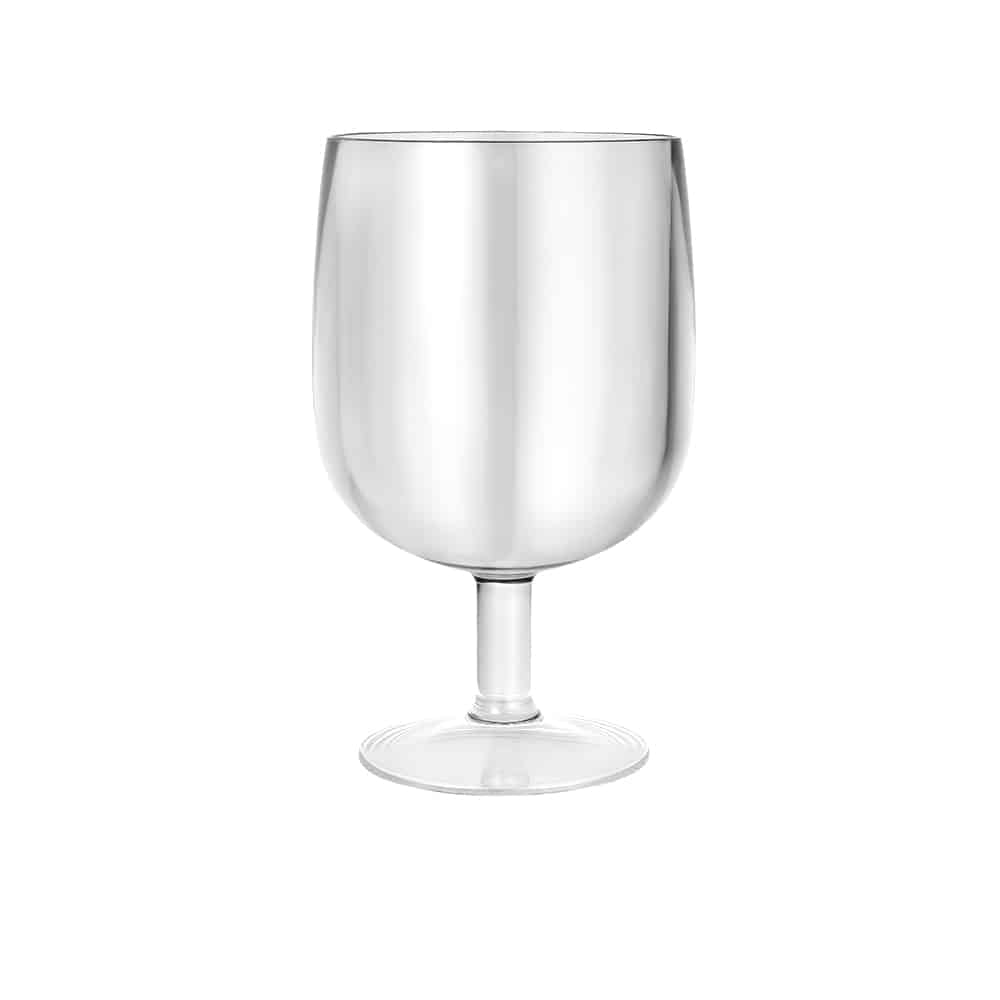 Clear Premium Plastic 9oz Short-Stem Wine Goblet – King Zak