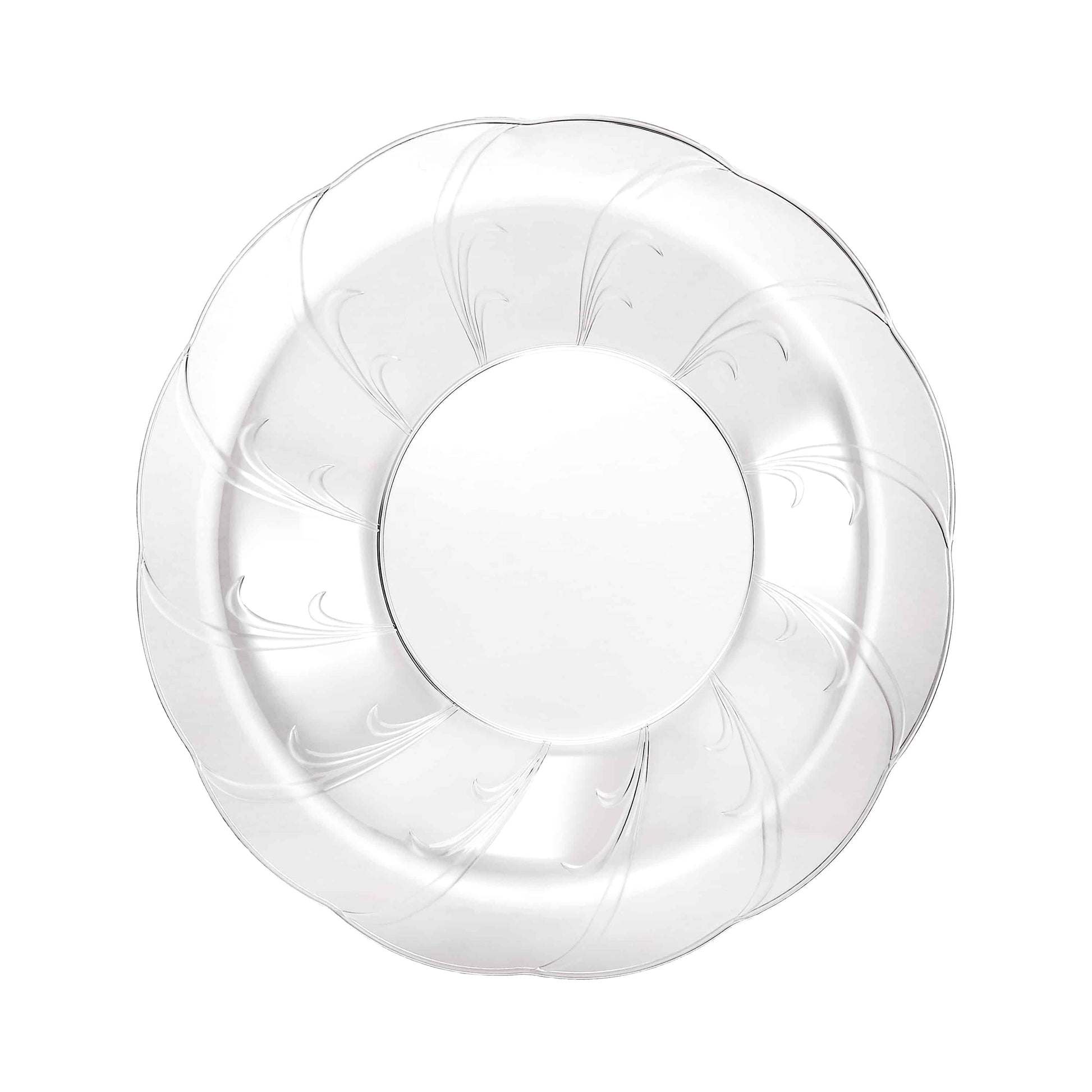 Elegance Premium Clear Plastic Round Dinner Bowl