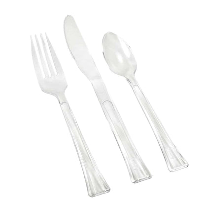 Premium Extra Heavy Weight Plastic Combo Cutlery - King Zak