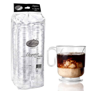 Elegance Clear Premium Plastic 8oz Coffee Mug