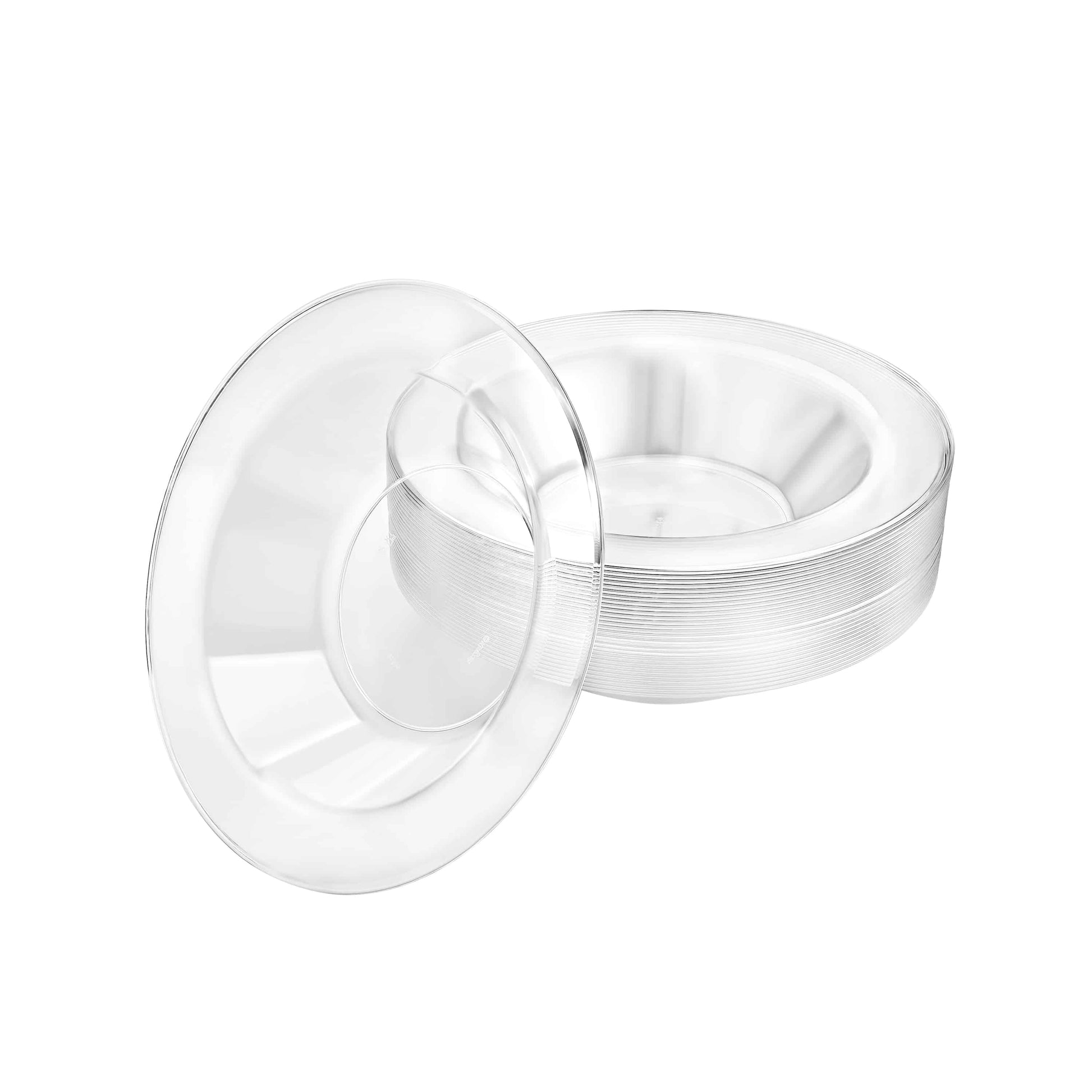 Magnificence Premium Plastic Round Dinnerware - clear bowl