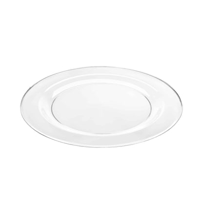 Magnificence Premium Plastic Round Dinnerware - clear plate