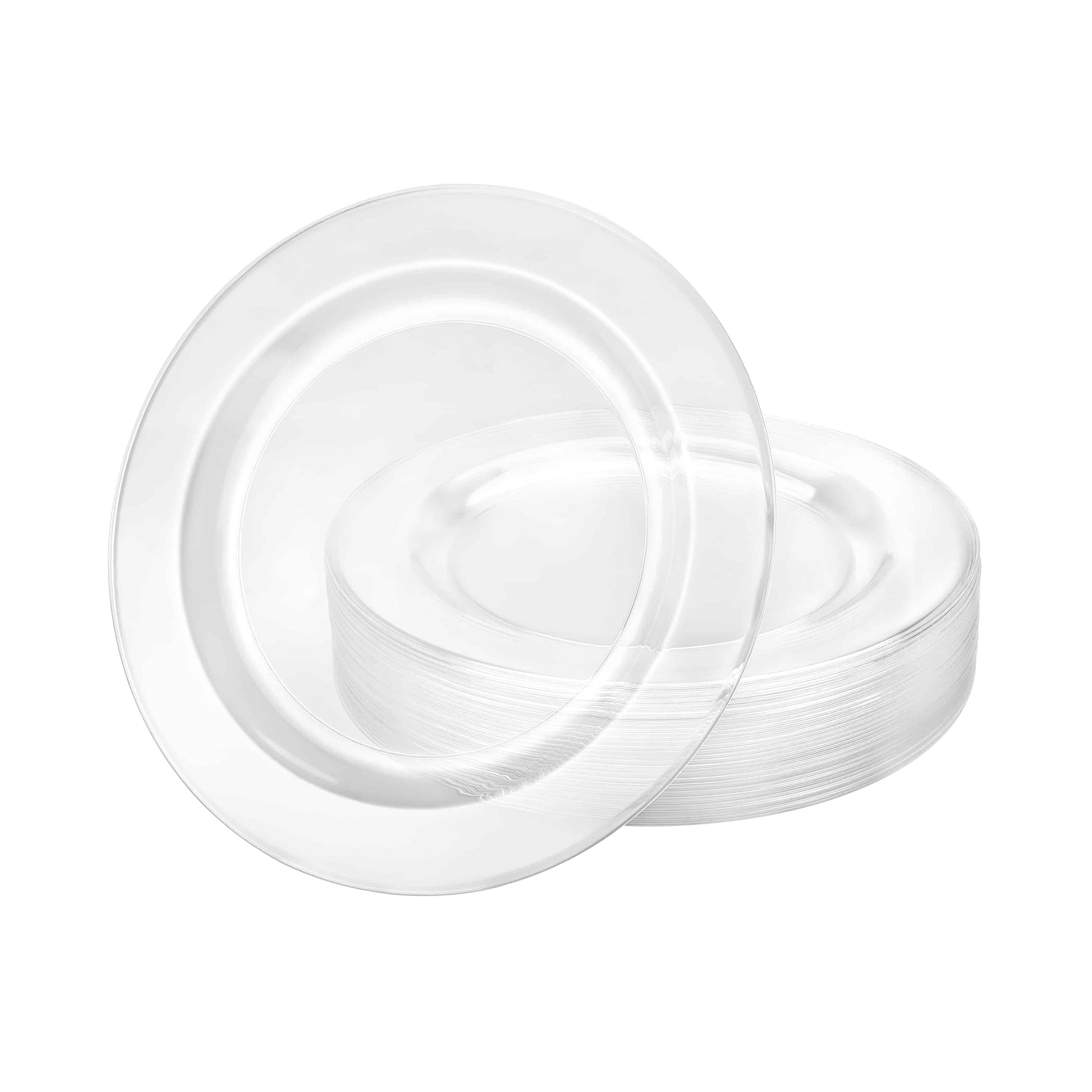 Magnificence Premium Plastic Round Dinnerware - clear plate
