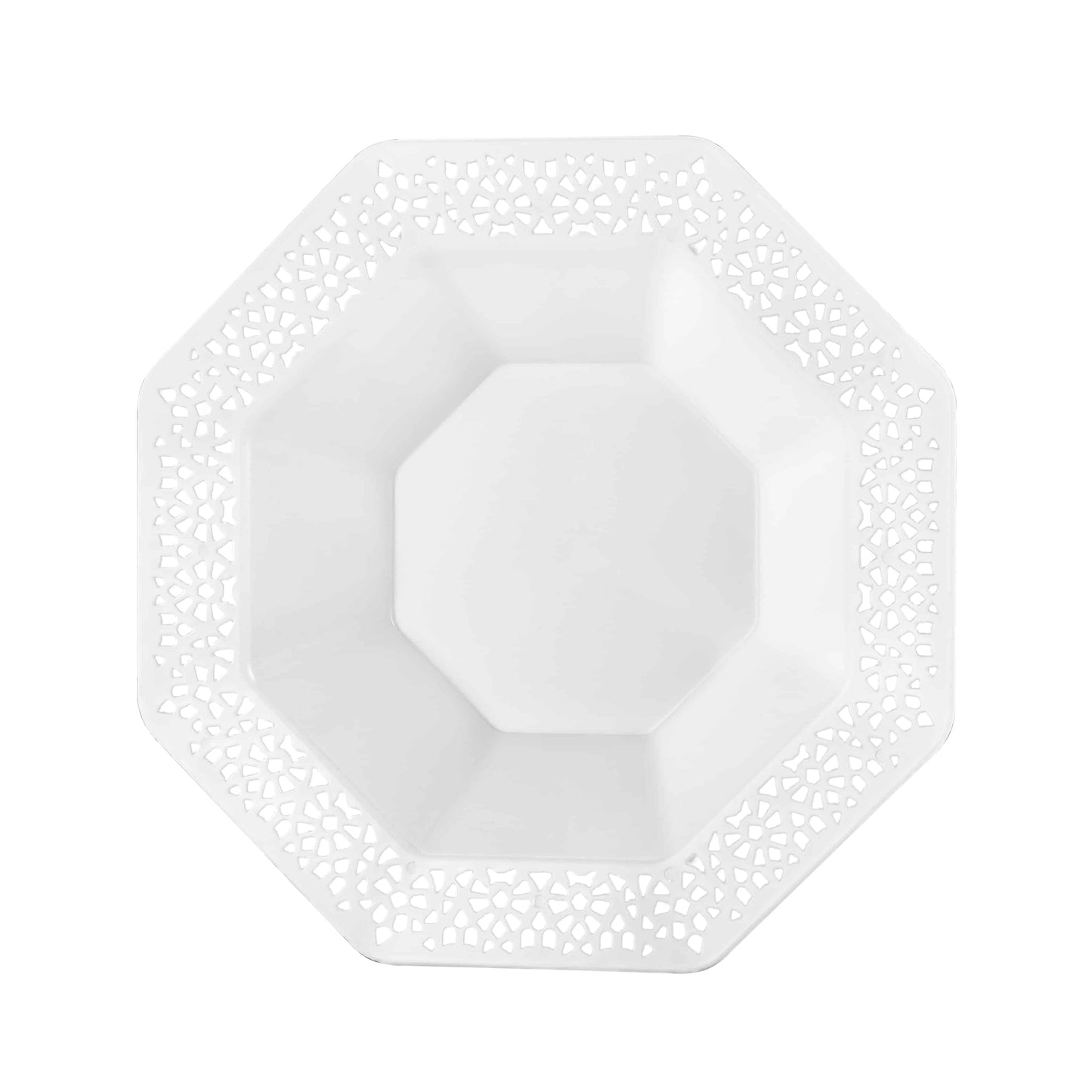 Lacetagon Premium Plastic Octagonal Dinnerware Bowl - King Zak