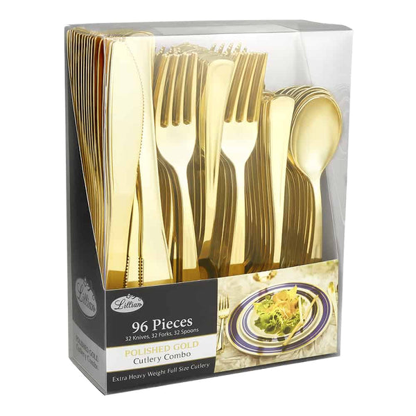 Plastic 48pc Clear Combo Cutlery – King Zak