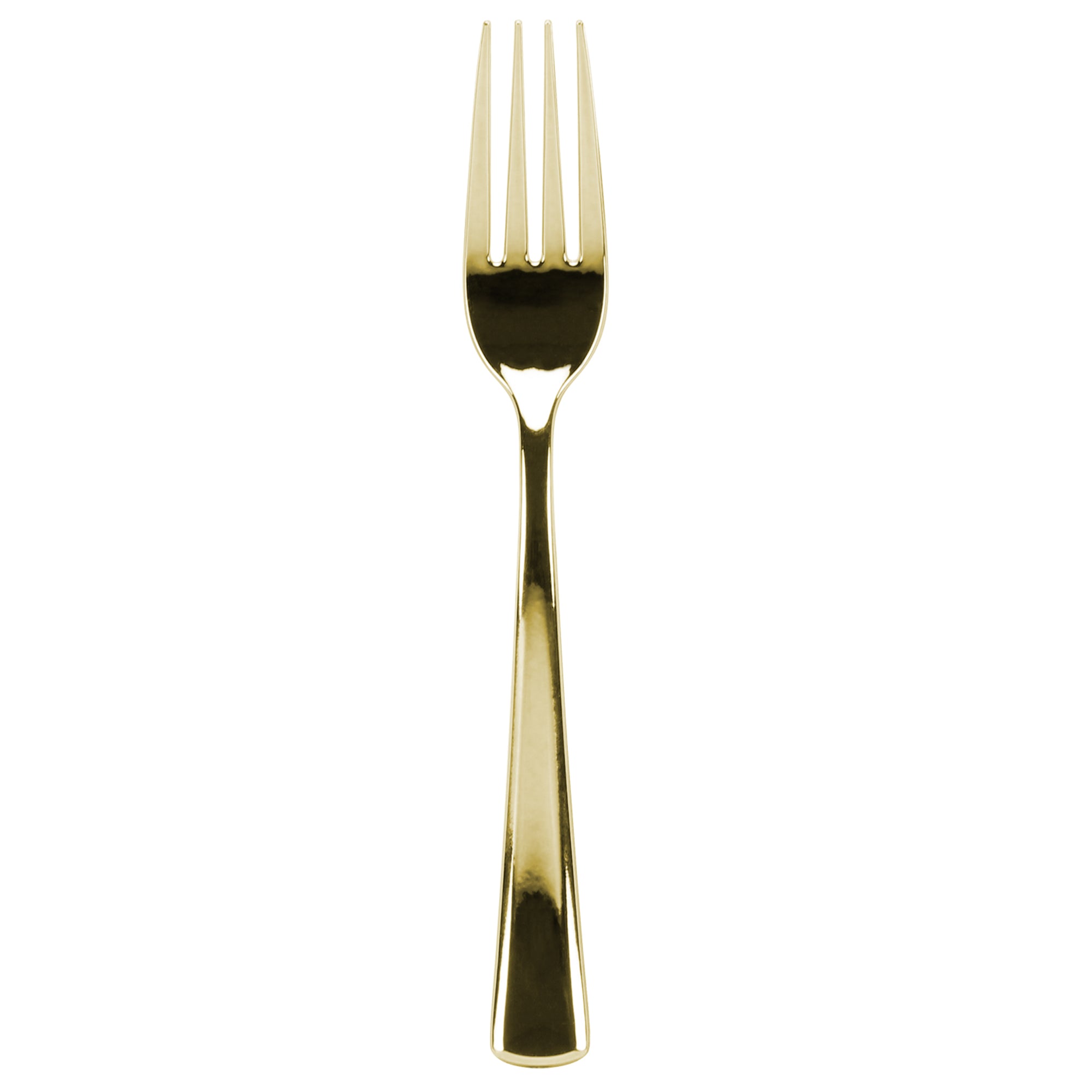 Premium Extra Heavy Weight Plastic Gold Polished Forks