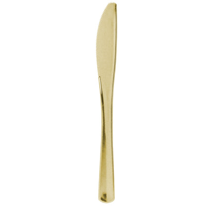 Premium Extra Heavy Weight Plastic Gold Polished Forks - King Zak