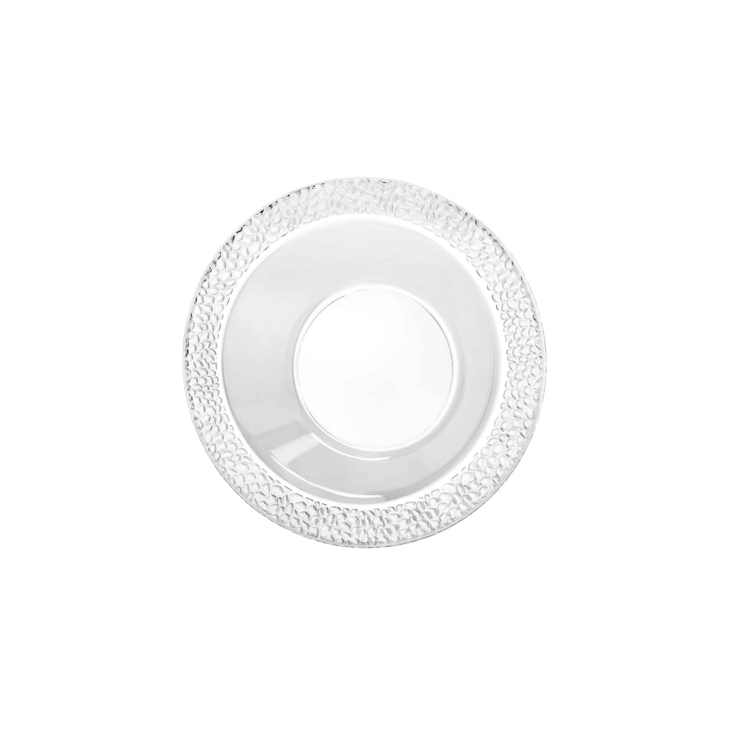 Pebbled Premium Plastic Round Dinnerware - King Zak