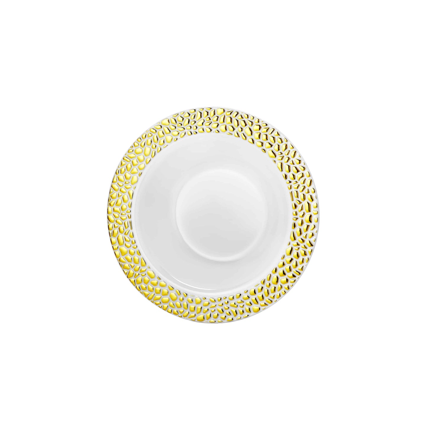 Pebbled Premium Plastic Round Dinnerware - King Zak