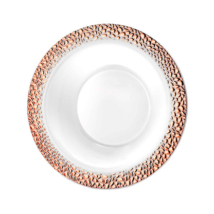 Pebbled Premium Plastic Round Dinnerware - King Zak