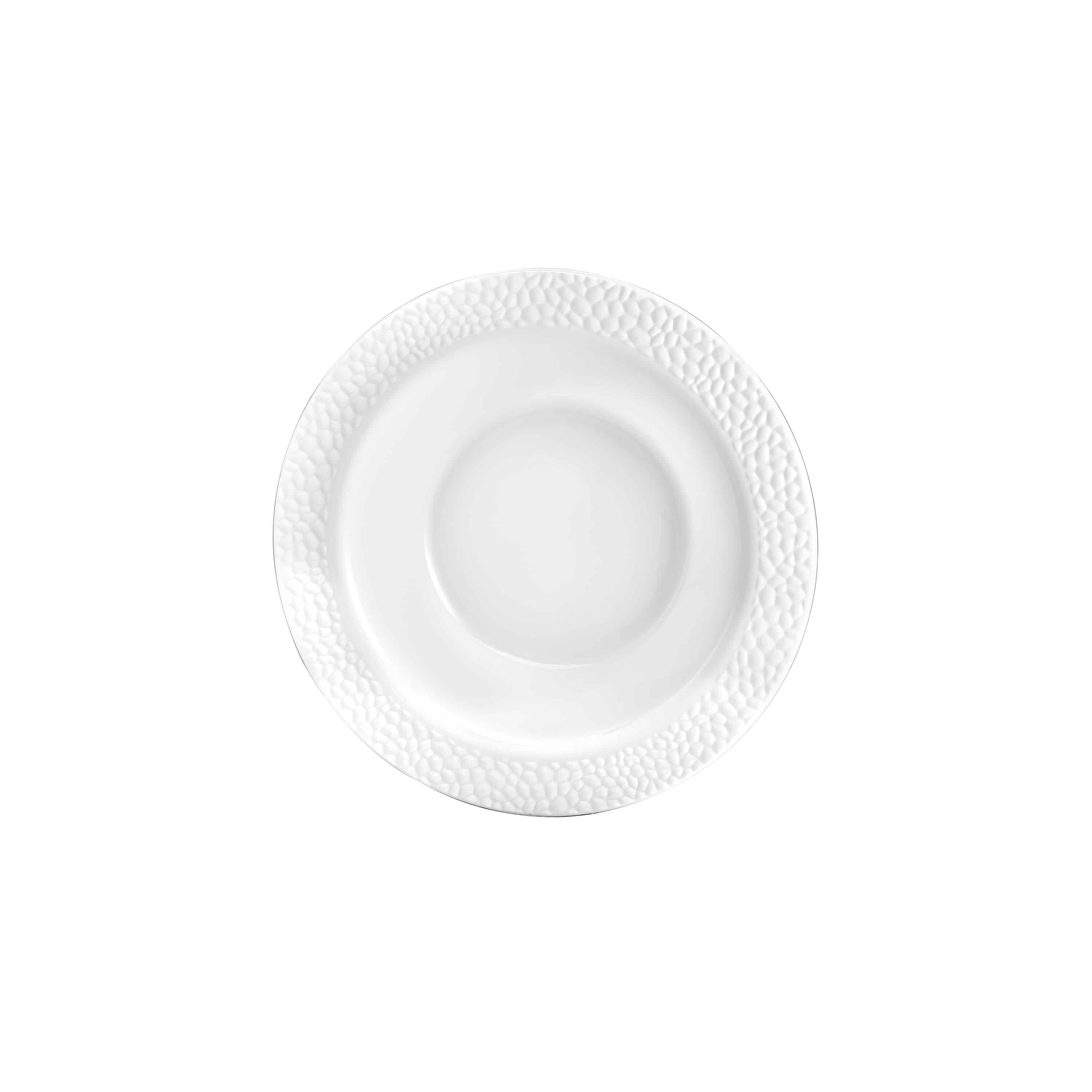 Pebbled Premium Plastic Round Dinnerware