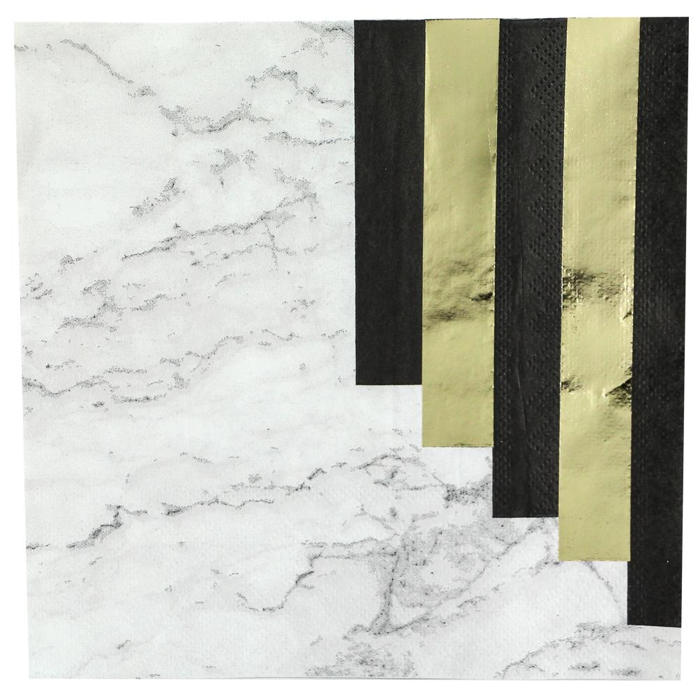 Lunch Napkin / Marble Stripes