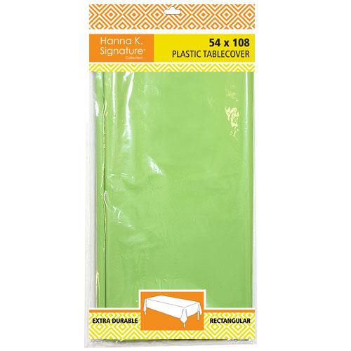 54inchx108inch Solid Tablecover / Lime Green