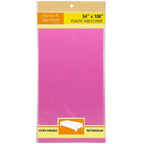 54inchx108inch Solid Tablecover / Hot Pink