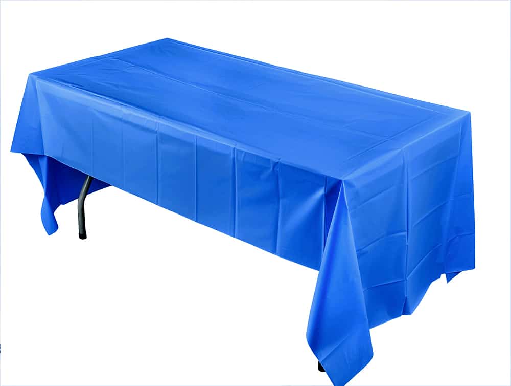 Plastic Solid Color Party 54inchx108inch Tablecover - King Zak