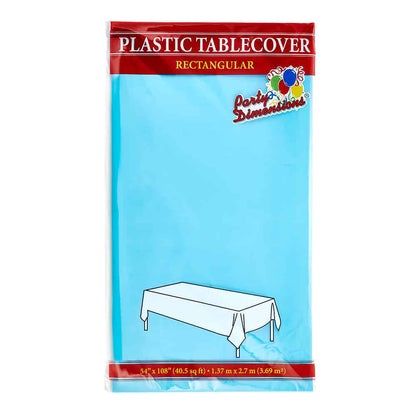 Plastic Solid Color Party 54inchx108inch Tablecover - King Zak