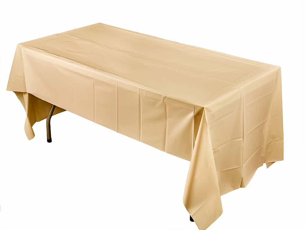 Plastic Solid Color Party 54inchx108inch Tablecover - King Zak