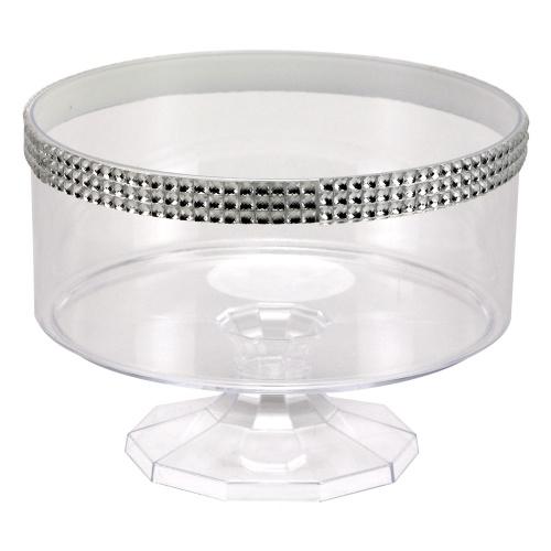 40oz Serving bowl / Clear with Jewel Accent